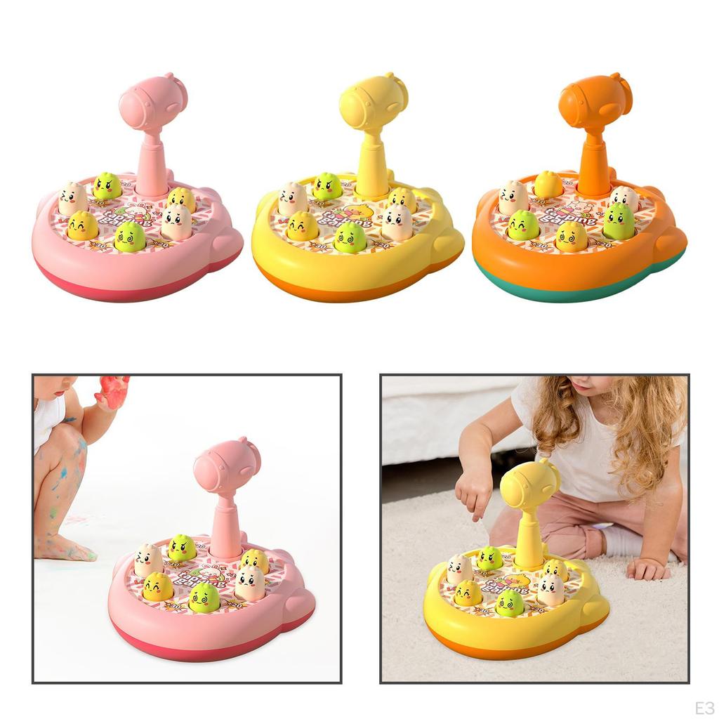 Whack A Hamster Board Game Early Developmental Montessori Toy Cartoon Arm Strength Traning