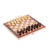 3in1 Portable Wooden Chessboard Folding Board Chess Game For Party Family Activities (34*34cm)