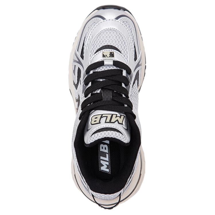 MLB Curve Runner Comfortable Soft Height Increasing Dad Shoes Unisex sneaker Silver 3ARNCVR5N-50SIS