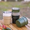10.14oz Stainless Steel Stackable Camping Cup with Large Capacity and Portable Design