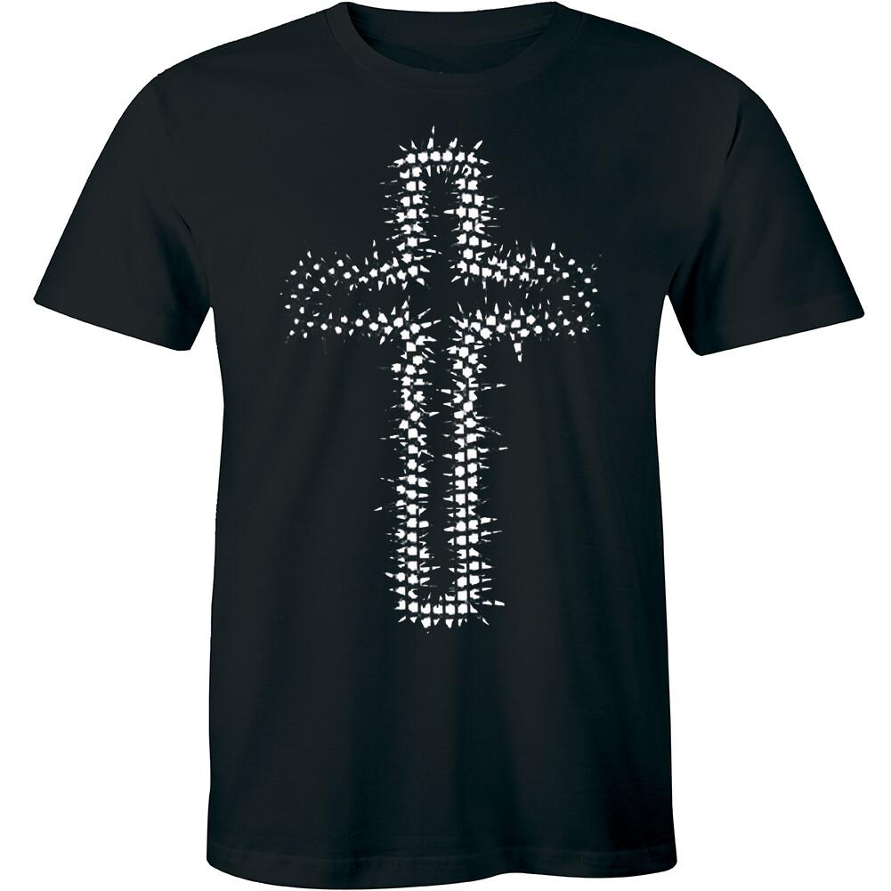 Holy Cross Tee Shirt Jesus Christian God Inspiration Holy bible Mens T-shirt Tee M