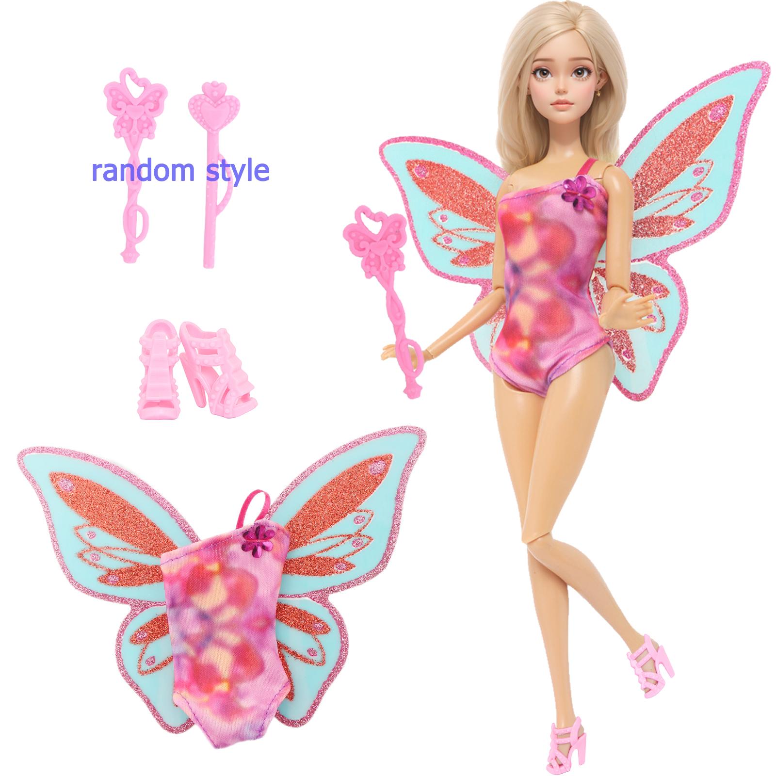 

Модное платье и аксессуары для куклы Барби 11,5 кукла-девочка мини-платье с милой короной сумочка туфли сапоги детская игрушка подарок