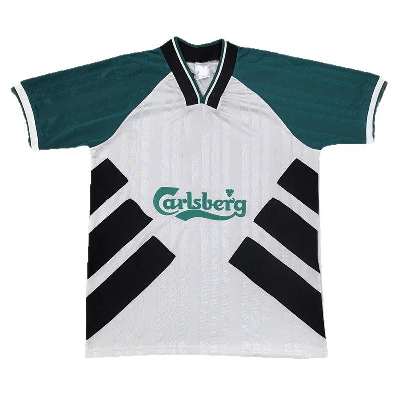 Vintage 1993-1995 Liverpool Away Soccer Jersey Mens Short Sleeve Football Shirt S-XXL Bamboo Fiber