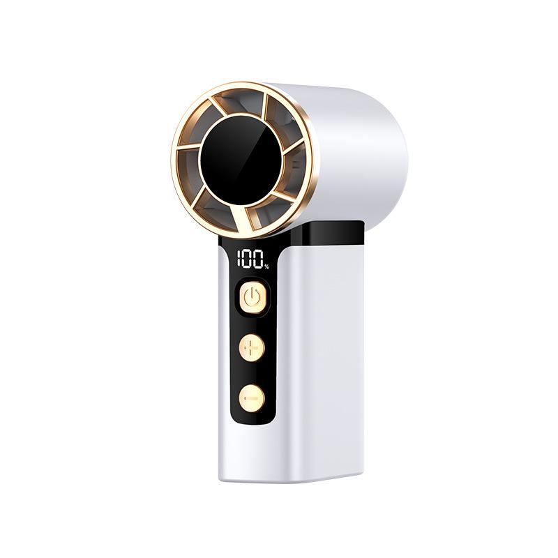 High-Speed Handheld Cooling Fan with Variable Speed and Superconductor Ice Pack Without Cooling