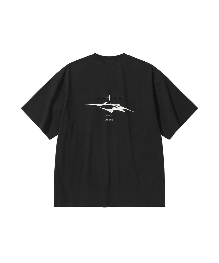 LIBERE Lr Logo T-Shirt / Black