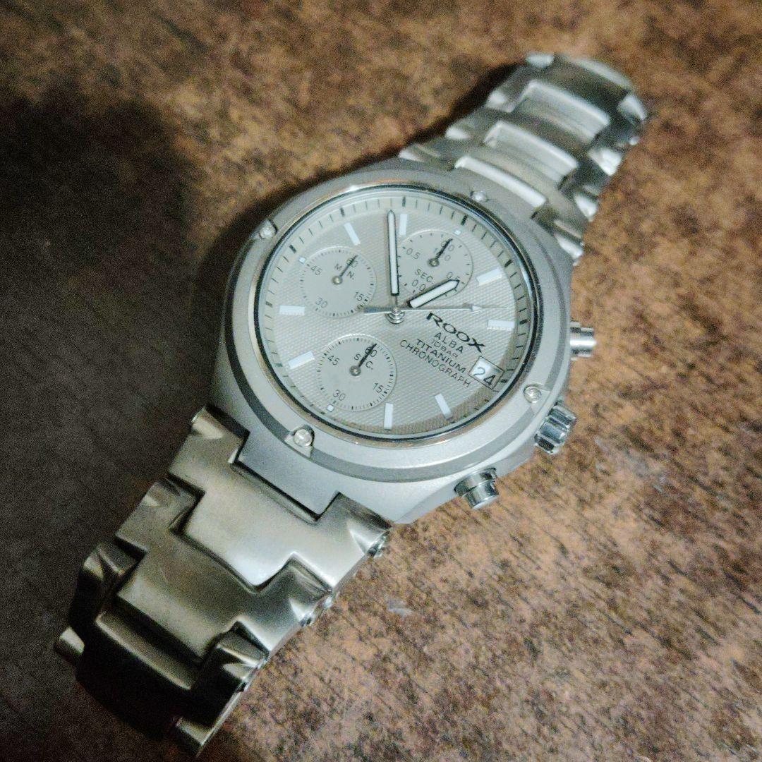 

[USED] SEIKO ALBA LOOX chronograph full titanium working item