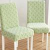 Thicken Jacquard Chair Cover Removable Cover Breathable Dining Chair Covers Soft Dust-Proof Chair Seat Covers Home Decor