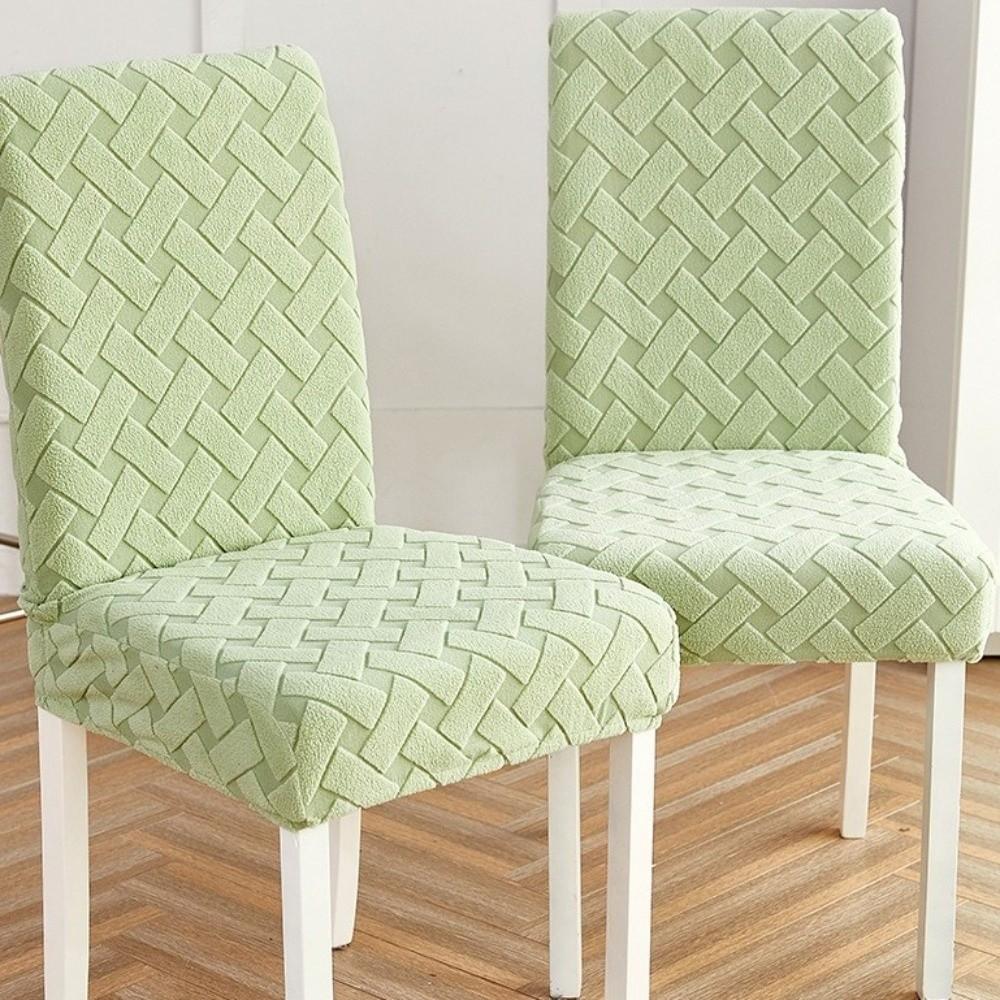 Dust-Proof Jacquard Chair Cover Removable Cover Chair Seat Covers  Kitchen Dining Room