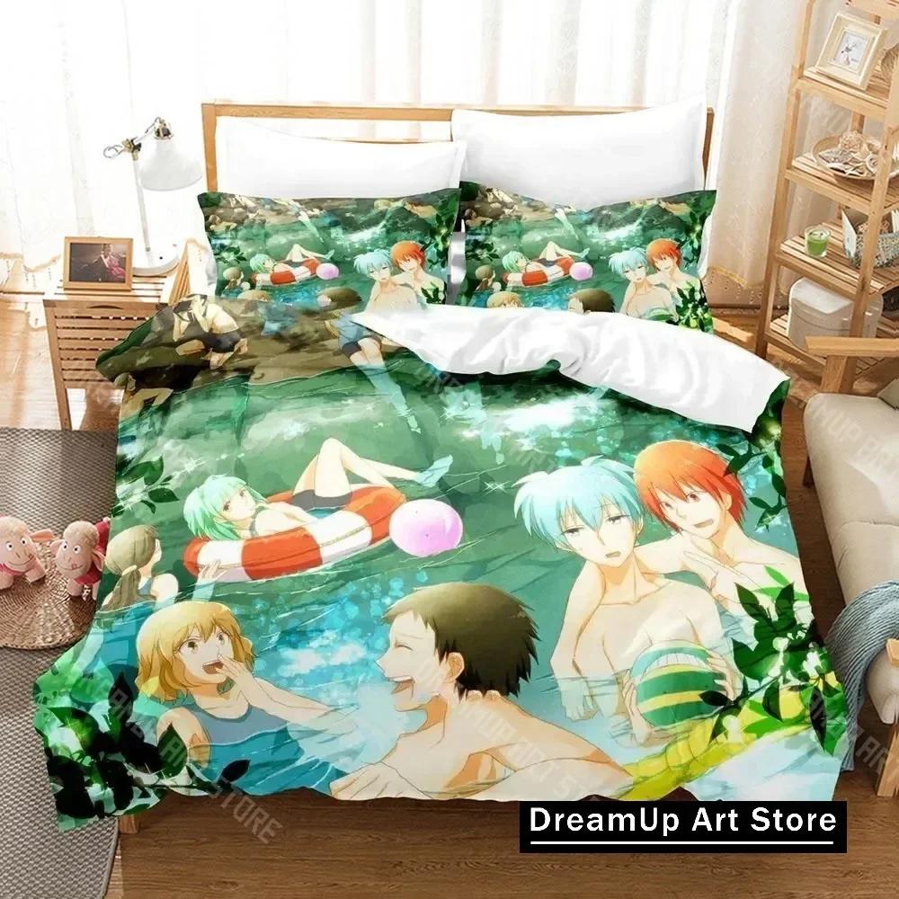 3D Print Assassination Classroom Anime Koro-sensei Bedding Set Boys Girls Twin Queen King Size Duvet Cover Pillowcase Bed boys