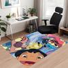 Stitch Printed Carpet, for Office Chair Living Room Bedroom Kitchen Room Decor Gifts.