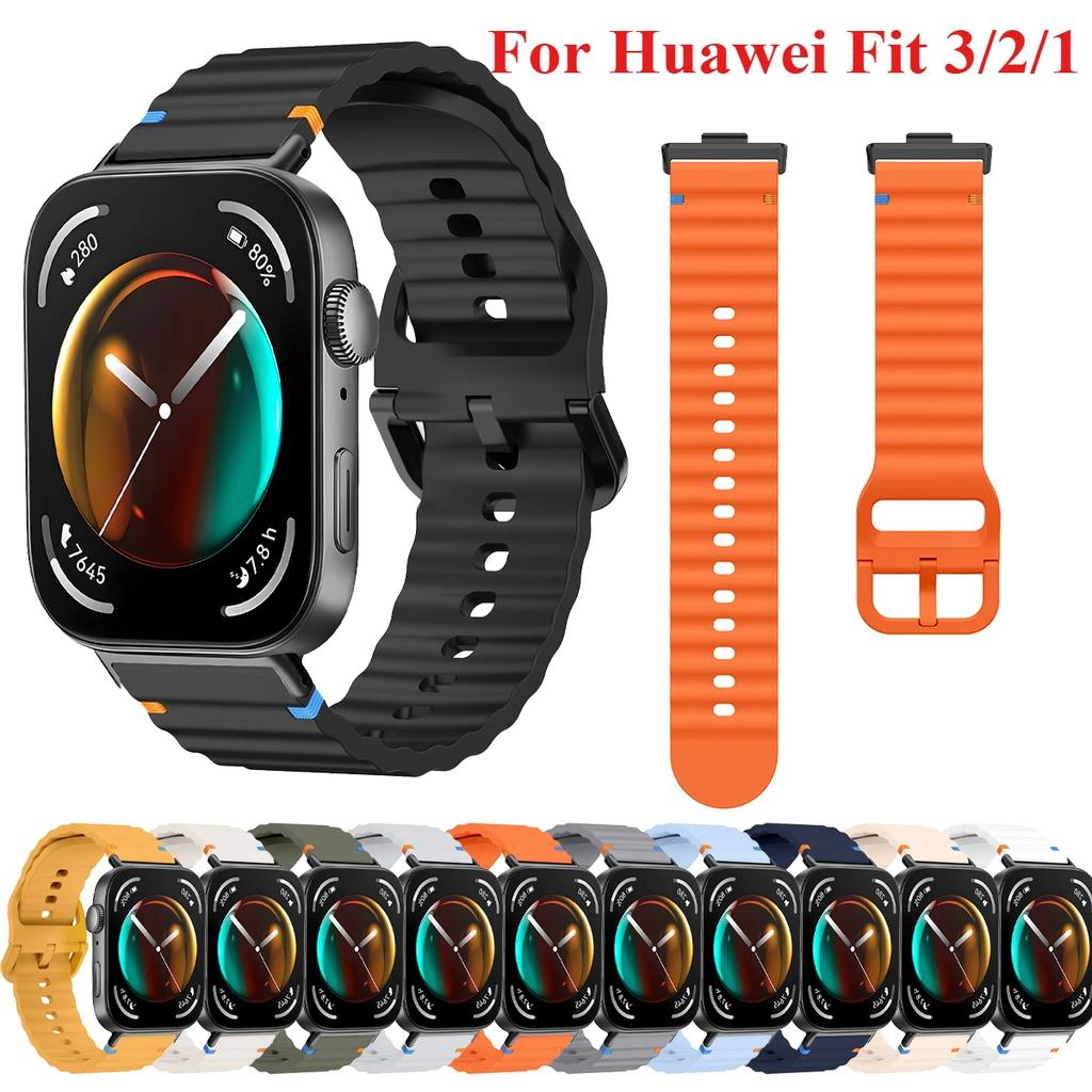 Sportovní silikonový řemínek pro Huawei Watch Fit 3, náhradní prodyšný náramek pro Huawei Watch Fit2/1, náramek Correa