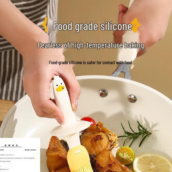 Högtemperaturbeständig silikonoljepensel med flaska för kök, bakning och grillning