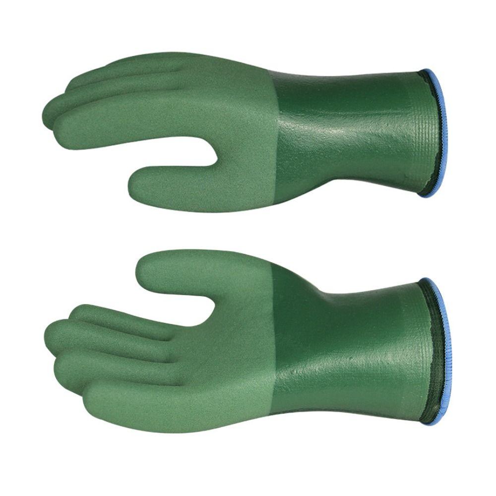Full Palm Nitrile Gloves Thickened Chemical Proof Gloves Reusable Oil Resistant Gloves  Industrial