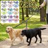 Stretchable Double Head Dog Rope Nylon Elastic Traction Rope Double Headed Leash  Small Dogs