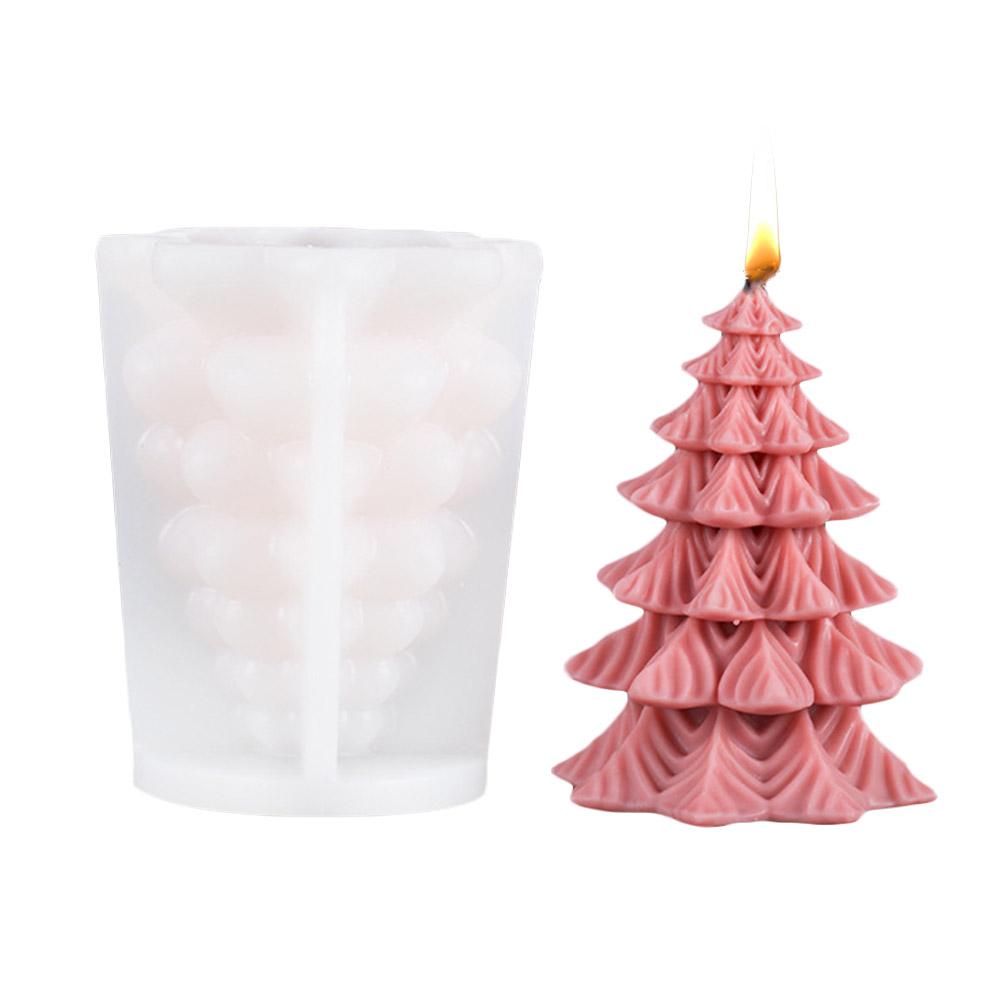 Weihnachtsbaum Schnitzmuster Zylindrische Kerze Silikonform Rentier Schneeflocke Zylindrische Elch Kerzenform Weihnachtsgeschenke