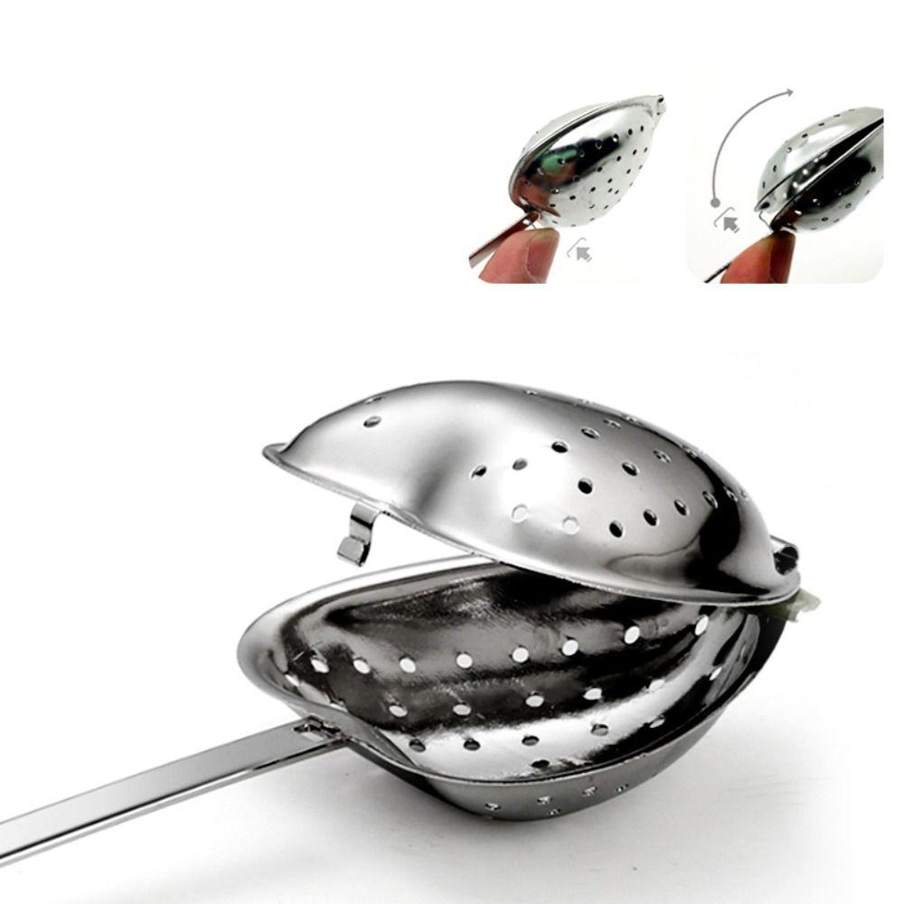 Teapots Reusable Stainless Steel Heart-shaped Spice Loose Leaf Tea Strainer Spoon Tea Infuser Diffuser Filter