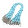 20pcs/lot Waxed Cord Lobster Clasps Necklace Diameter 1.5mm Black Red Korean Waxed Rope Thread For Jewelry Making Length 45cm