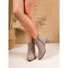 Suede Pointed Toe Plus Size Mid-heeled Fashion Boots 2025 Winter New Thick-heeled Martin Boots for Women