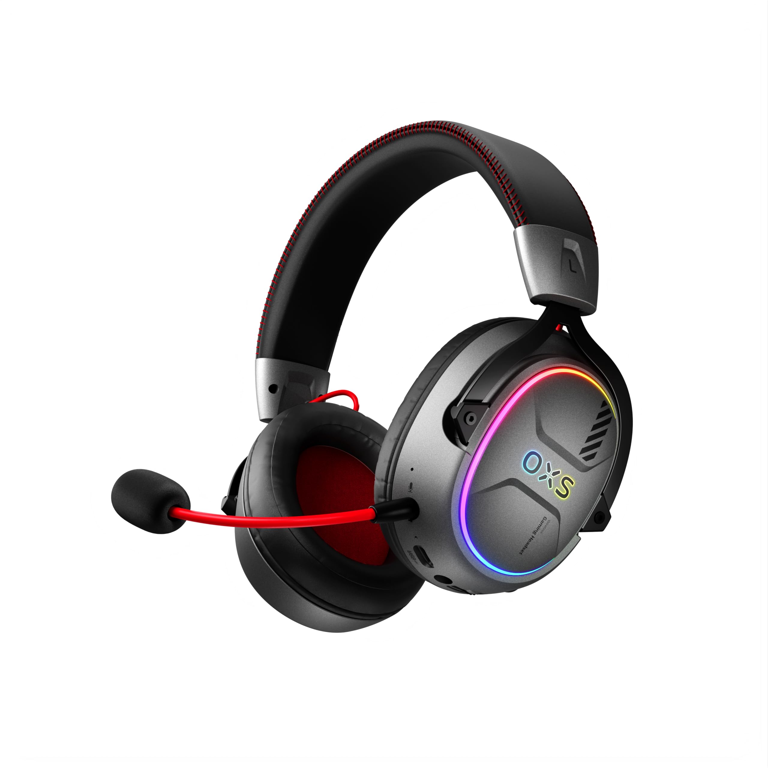 

OXS Storm G2 Wireless Gaming Virtual Surround 3 EQ Low 50mm 40H RGB Bluetooth Mobile Gaming Headset, 7.1 Sound, Modes, 2.4G Latency, Drivers, чорний