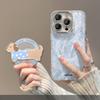 Suitable for IPhone 15, Phone Case 14PRO, Splashed Ink Cute Puppy Magnetic Stand 13, Fully Wrapped Lens Film 12, Gauze X