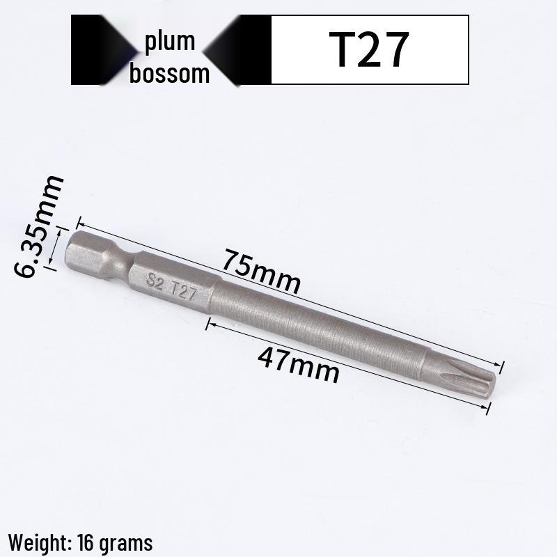 Magnetic Plum Blossom Screwdriver Replacement Bits T15 T20 T25 T30