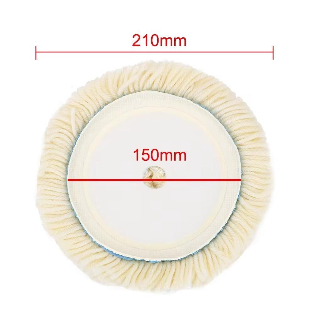 Hook & Loop Grip Wool Polishing Pad 7 Inch Polishing Machine Accessories  For Vehicle