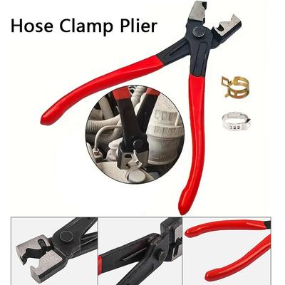 1 peça Alicate de Abraçadeira de Mangueira Tipo R Alicate Crimpador de Mangueira de Óleo de Carro Abraçadeira de Tubo de Água Ferramentas Manuais Multifuncionais de Reparo de Carro