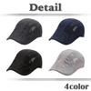 Hunting Mesh Cap Logo Hat Running Sports Lightweight Quick Drying CA500 [White Fang] Men's (Black)