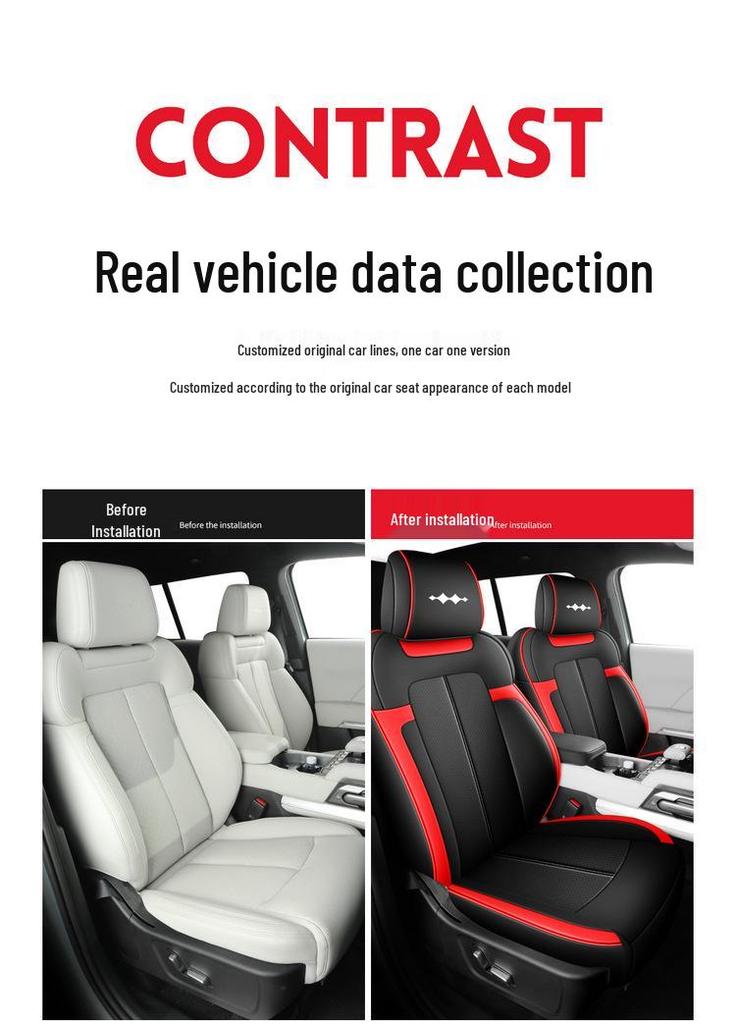 Fangchengbao-Bao5 23/24/25 Model All-Season Leather Car Seat Cover and Cushion Set