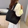 Women's Versatile Canvas Shoulder Bag – Large Capacity Handbag for Students & Commuters