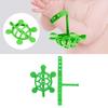 Baby Teething Toy Food Grade Silicone Anti Lost   Buckle Teething Bracelet Tortoise Shape Hand Teether Toy