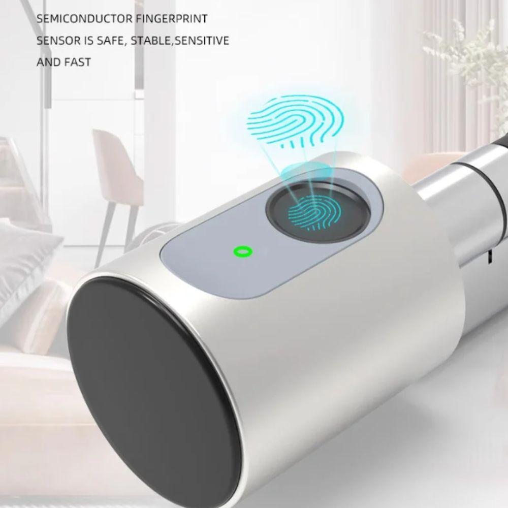 Cylinder Type Electronic Lock Black Color Bluetooth Door Lock Remote Door Lock  Door Access Control