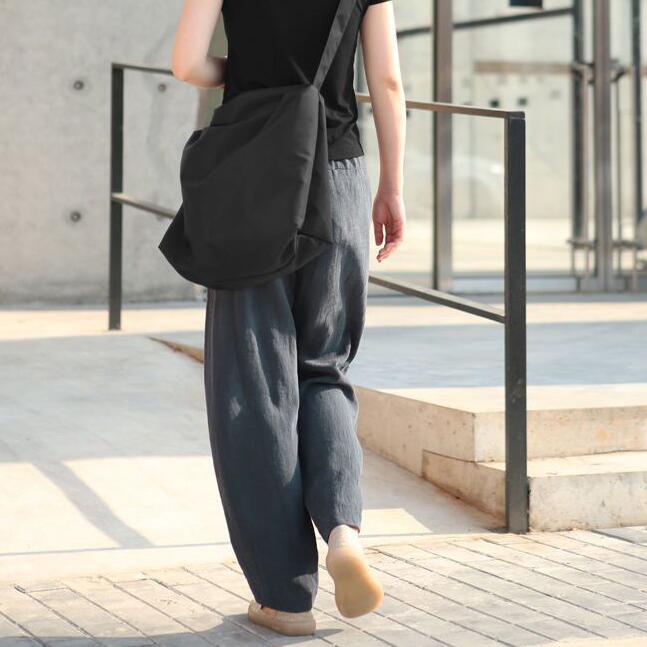 Baumwolle Große Größe Casual Hosen Frauen Lose Hohe Taille Rübe Hosen