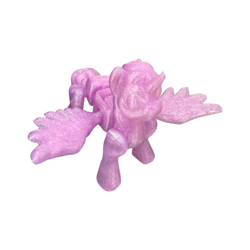 3D-gedrucktes Modell mit Gnus, flexible Figur, bewegliches Tier mit Gelenken, Wohndekor, lustiges Spielzeug für Menschen mit Autismus/ADHS, Urlaubsgeschenk, Spielzeug