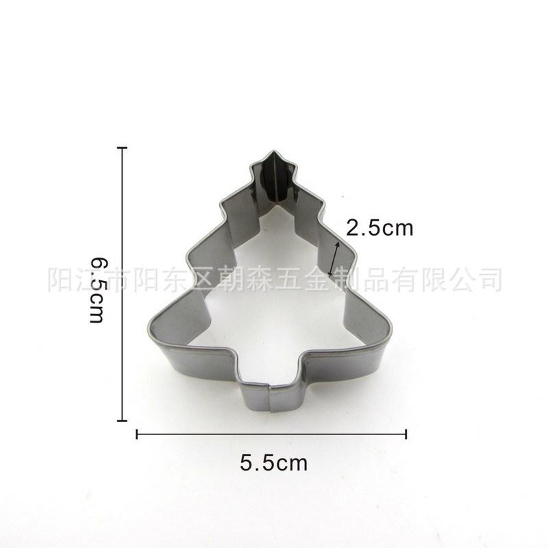 Stainless Steel Snowman Christmas Cookie Cutter Set for DIY Baking