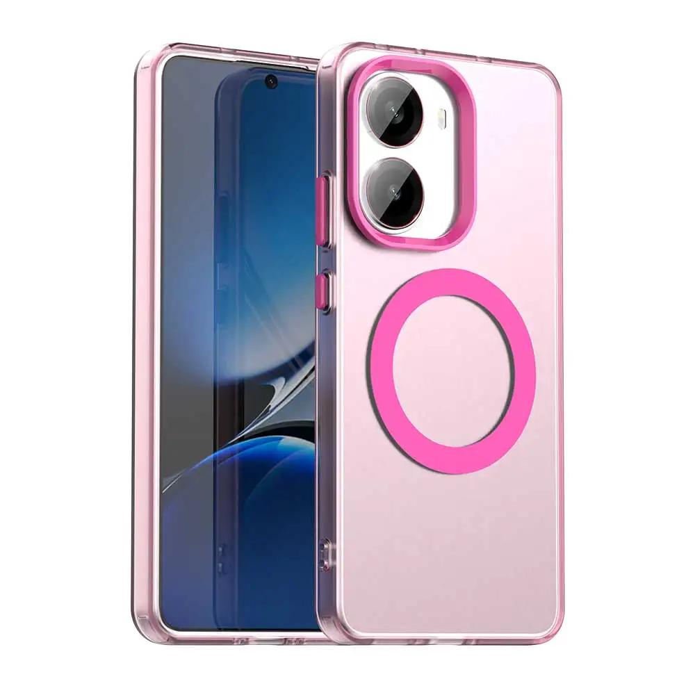 Magnetic Wireless Charging Case For Honor Magic 7 Lite Magic7 Pro X9c Smart Cover Candy Colors Transparent Back Shell