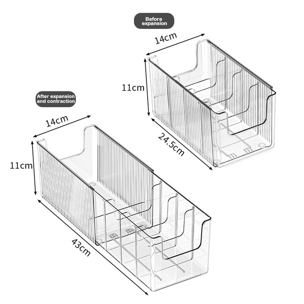 Прозрачный ящик для хранения ремней со съемной перегородкой, вместительный органайзер для носков, съемный бытовой держатель для ремней