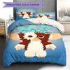 Gremlins Muster Bettwäsche, Steppbett Set Bettbezug Kissenbezug Zuhause Geburtstagsgeschenk (1 Bettbezug + 2 Kissenbezüge, ohne Füllung)