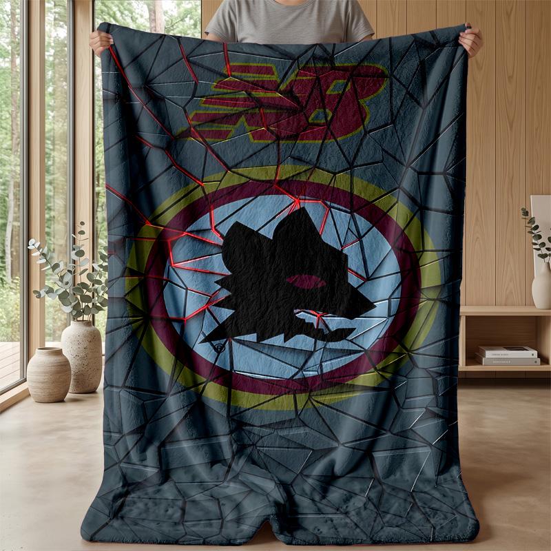 As Roma Theme blanket Soft Flannel Blanket Plush Throw Blanket Cozy Sofa Bed Blanket for Home Decor