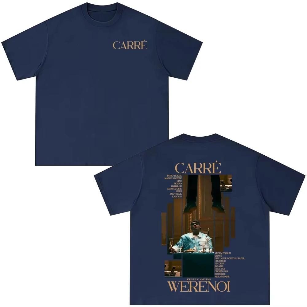 2026 Rapper WeRenoi Carré Album Graphic Print T Shirts Men Women Hip Hop Fashion Pop Music Tee Summer Casual Clothes Vintage Clothing