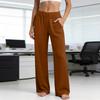 Pantaloni da Lavoro Elasticizzati Traspiranti da Donna con Tasche Pantaloni Casual Slim Fit per