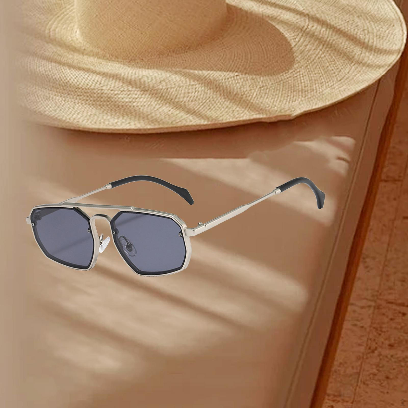 

Очки для мероприятий на открытом воздухе с квадратной оправой серебряный