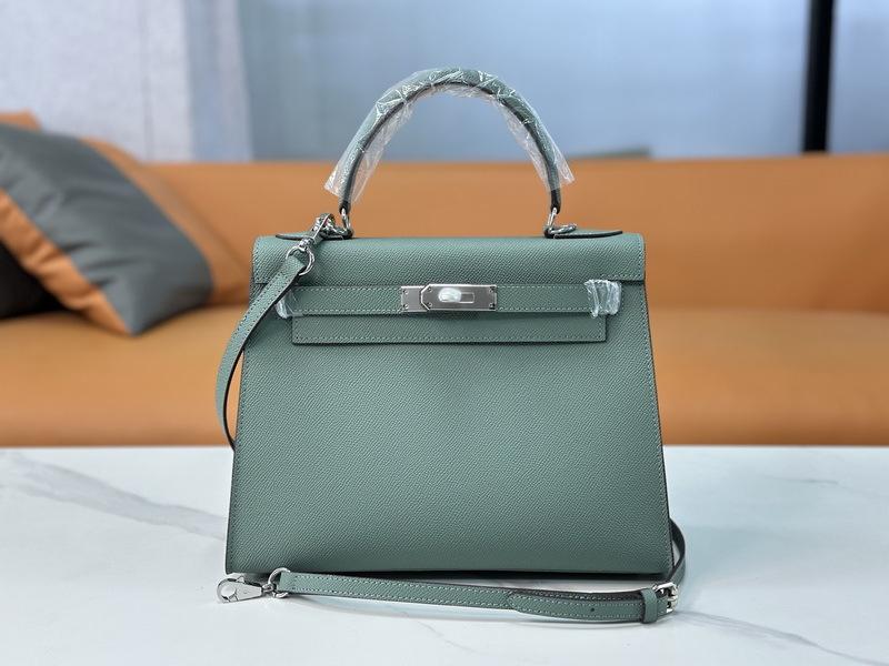 26 New Genuine Leather Women's Bag Palm Pattern Mini 22CM25 Silver Buckle Handbag Single Shoulder Diagonal Cross-border