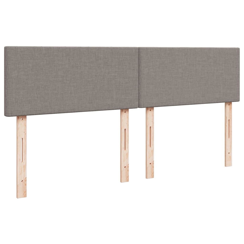 Vidaxl Kontinentalbett Mit Matratze, Taupe, Stoff, 200X200 Cm