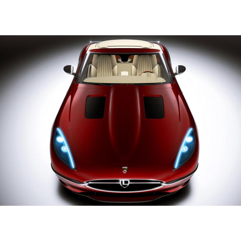 Framed Sports Car Poster for Bedroom, Bar, or Dealership Wall Decor