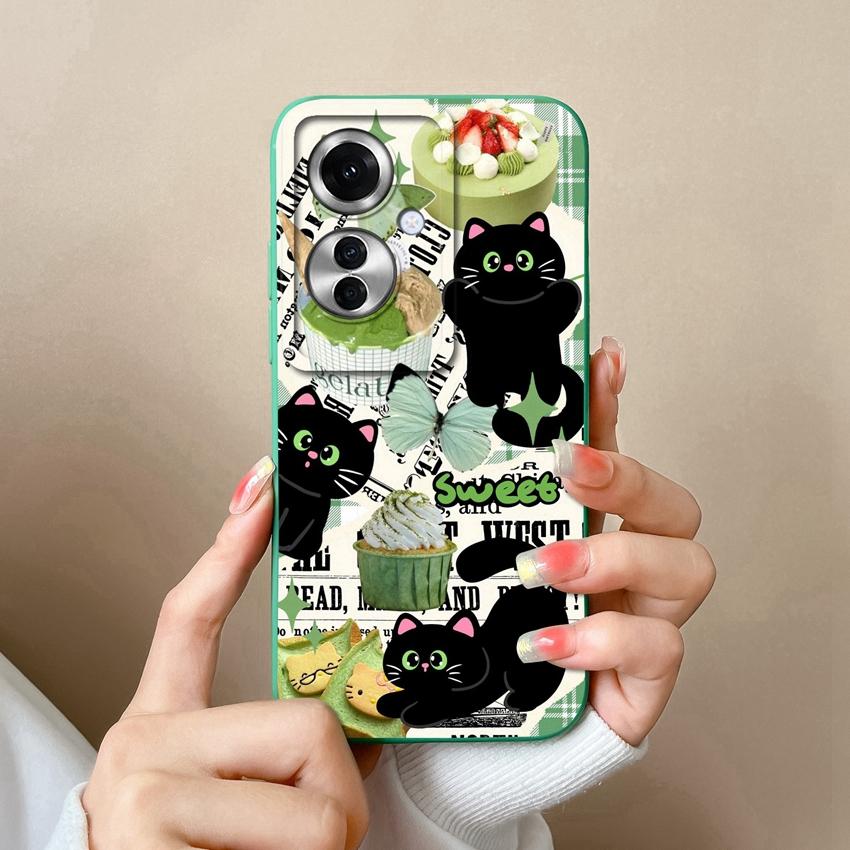 Sacs pour téléphone pour Oppo F25 Pro F23 Realme C20 C25 C30 C31 C33 C35 Narzo N53 N63 Motif Arbre de Coco de Plage Étui de Protection en Silicone Liquide pour Coque Oppo