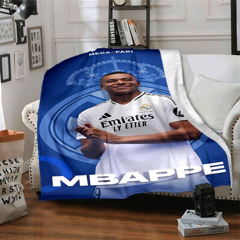 Football Player Celebration Blanket Soft & Cozy Great for Office Seaside Bed Four Seasons Multipurpose Stylish Decor