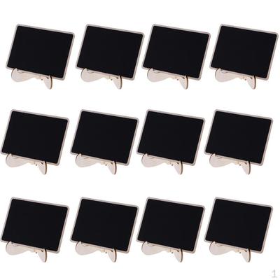 Pack of 12 Wooden Easel Mini Chalkboard Blackboard Wedding Table Number Sign