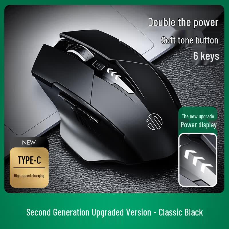 Mouse Inphic F1 Gen 2 Wireless Ricaricabile Silenzioso Ergonomico