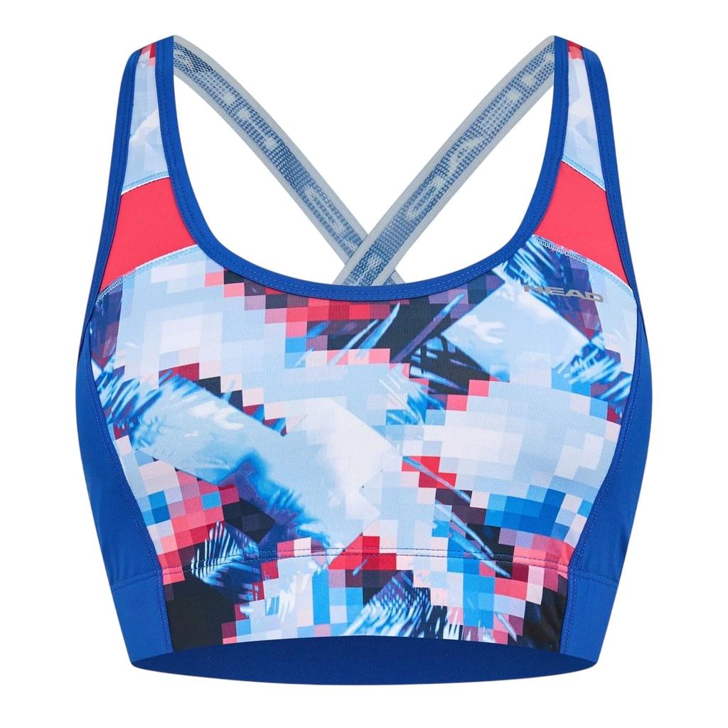 Head Womens/Ladies Geometric Scoop Neck Sports Bra